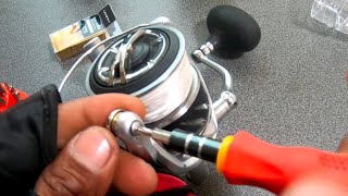 How to repair line roller for Shimano spinning reel  Diy line roller replacement [upl. by Nigam]