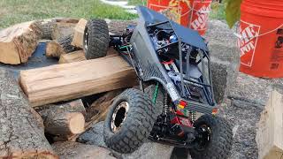 Danchee Ridgerock in a bind  Servo Upgrade Test  RC Crawling [upl. by Etnoed]