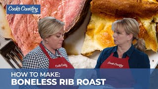 How to Make a Stunning Boneless Rib Roast with Yorkshire Pudding and Jus [upl. by Ydac]