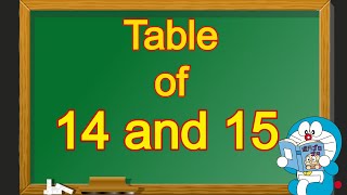 Table of 14 and 15  Table of 14  Table of 15  14 and 15 table  14 aur 15 ka table  14 15 Pahada [upl. by Derian]