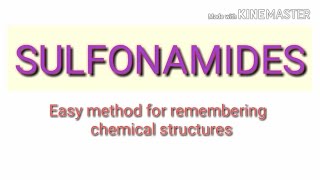 Sulfonamides chemical structures  medicinal chemistry [upl. by Mali]