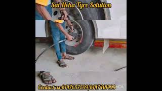 Sai Neha Tyre Solutions cartyres wheelbalancing wheelalignment [upl. by Inele]