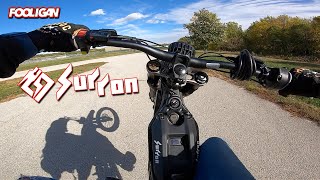 Unboxing and testing my BRAND NEW SurRon X EBike [upl. by Marquet523]