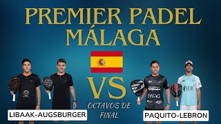 P1 MALAGA QATAR AIRWAYS PREMIER PADEL TOUR 2024 OCTAVOS DE FINAL LIBAAKAUGSBURGER VS NAVARROLEBRON [upl. by Nylram818]