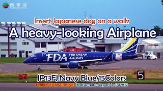 A Heavy looking Airplane Insert Japanese dog on a walk Japanse local airlines janapnese airport [upl. by Rehpetsirhc]