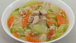 Chicken soup with bihon [upl. by Airdnala245]