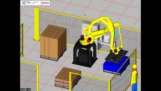 Robotic System for Freezer Spacer Insertion and Box Palletizing [upl. by Revkah]