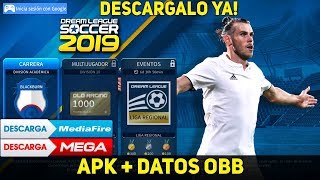 DESCARGA ACÁ DREAM LEAGUE SOCCER 2019 OFICIAL  APK  DATOS OBB descargar DLS 19 OFICIAL [upl. by Etnoek930]