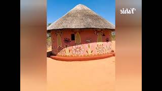 Some beautiful traditional huts rondavels in rural villages of Matebeland Zimbabwe 🇿🇼 [upl. by Senhauser517]