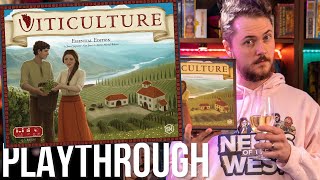 Viticulture Board Game Night Drinking Wine and Placing Workers [upl. by Barbra913]