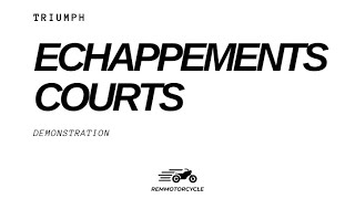 échappement court pour TRIUMPH Bonneville [upl. by Engleman]