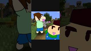 dog brainwashing anthropomorphic minecraft shorts minecraft animation [upl. by Akcinahs636]