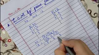 lcm by prime factorization method class 4 and 5 [upl. by Aylad878]