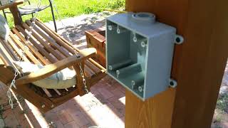 DIY adding power to a outdoor structure Pergola Gazebo etc Part 1 [upl. by Halyk]