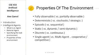 01AIWhat intelligent Agent and Environment Properties [upl. by Cleasta]