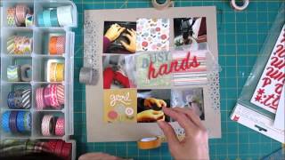 Scrapbook Process 3x3 Grid with 5 Photos [upl. by Seppala]