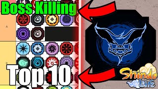 Top 10 BEST Shindo Life Bloodlines For BOSS GRINDING [upl. by Iadrahc]