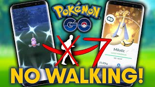 How to EVOLVE FEEBAS into MILOTIC in POKEMON GO WITHOUT WALKING shorts [upl. by Essirehs]