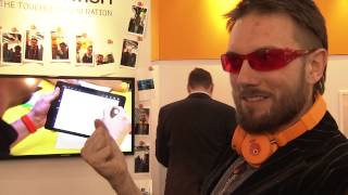 Crunchfish demonstrates touchless copy amp paste in Associated Press gadget wrap from MWC [upl. by Zelde]