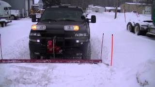 Stacking Snow Duramax Dually Western Plow with Custom Wings [upl. by Arihk64]