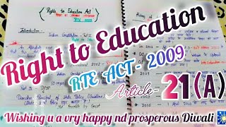 Right to Education Act RTE2009 [upl. by Abbotsun44]