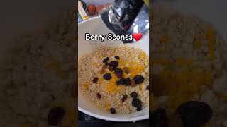 Berry Scones with Orange GlazeEasy to make teatime treatsconesberrysconesbakingsconesrecipe [upl. by Ahsimaj]