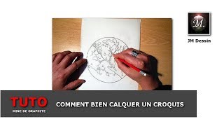 ✏️COMMENT BIEN CALQUER UN CROQUIS OU UNE IMAGE [upl. by Aihtibat]