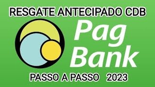 Como resgatar CDB PagBank antes do vencimento [upl. by Acey]