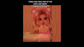 DTIdress to impress halloween update Lana lore quest 3rd and final part haley cut scene dti [upl. by Nyllaf]