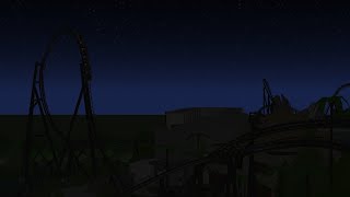 VelociCoaster Night Time Back Row POV  Ultimate Coaster 2 [upl. by Winson]