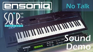 Ensoniq SQ1R Plus Transwave Synthesizer  Part 1  Sound Demo  No Talking [upl. by Basile]