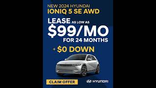 2024 Hyundai IONIQ 5 SE AWD – Lease for 99Month with 0 Down hyundaiioniq5 LeaseDeal [upl. by Ravens401]