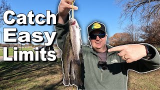 The BEST Way to Catch Stocked Rainbow Trout Texas Trout Fishing [upl. by Goodrow]