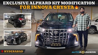 Look at this Exclusive Alphard Kit Modified Innova Crysta 🔥 📍Autorounders [upl. by Googins]