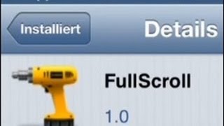 Full Scroll  Cydia Tweak  Navigationsleiste ausblenden in Scroll Menüs [upl. by Laucsap]