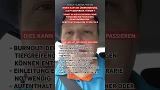 WOHIN KANN DIE ÜBERFORDERUNG ALS PFLEGEPERSON FÜHREN [upl. by Alleuol637]