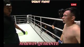 MARWIN QUIRANTE DEBUT MMA FIGHT [upl. by Annayrb]