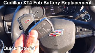 How To Replace or Change Cadillac XT4 Remote Key Fob Battery 2019  2023 [upl. by Daht]