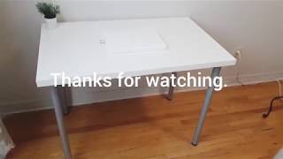 Ikea Linnmon Table  Desk Review [upl. by Llerud]