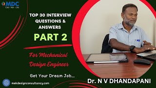 Mechanical design Engineer interview questions amp answers  PART 2 Tamil design job interview [upl. by Nuy]