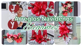 IDEAS PARA DECORAR EN NAVIDAD ELEGANTES Y ECONOMICAS [upl. by Arianie]