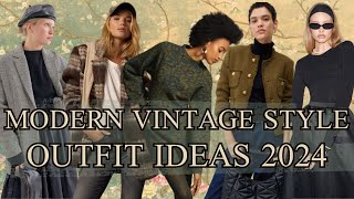 Modern vintage style • Outfit ideas • Winter 2024 [upl. by Krissie]