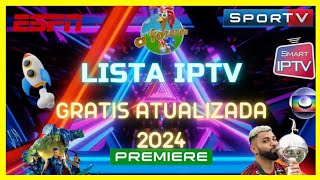 LISTA M3U GRÁTIS ATUALIZADA 2024 [upl. by Bridwell41]