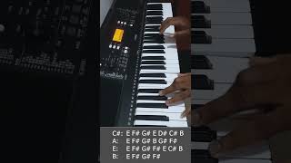 How to Play Coldplay Everglow Piano Tutorial shorts piano Dont forget to Subscribe [upl. by Mallin879]