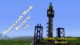 Let´s Test Antimatter Rocket ICBM Mod Minecraft [upl. by Florri54]