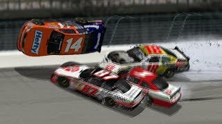 Nascar Racing 2003 Crash Compilation 3 [upl. by Yrallih]