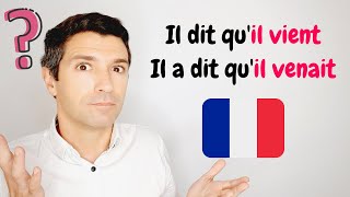 Le DISCOURS INDIRECT au passé  Grammaire française avec exercices [upl. by Belinda303]