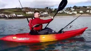 Feelfree Roamer 1 Angler  Kayak fishing in Cornwall [upl. by Aidualc]