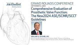 Comprehensive Evaluation of Prosthetic Valve Function The new 2024 Guidelines William Zoghbi MD [upl. by Ydurt]