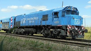 Locomotoras GMEMD GT22 con trenes de pasajeros [upl. by Wadlinger72]